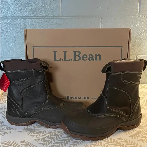 L.L. Bean | Shoes | Nib Ll Bean Black And Brown Rain Snow  display picture 2